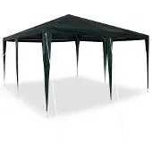 vidaXL Desgin Partyzelt Grün 4x4 m PE - Pavillons & Partyzelte 42003424