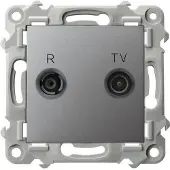Ospel SZAFIR RTV-Wandsteckdose, grau