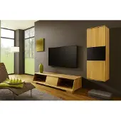 Natur24 Wohnwandkombination Ophelia Lowboard + Hängeschrank Kernbuche