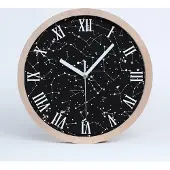 Tulup Holzuhr 25fi cm wanduhr - weiße Spitzen - Konstellation