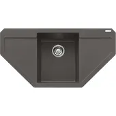Franke Maris MRG 612-97 E Einbauspüle Schiefergrau Fragranit für Unterschrank ab 45 cm, Druckknopf - inkl.