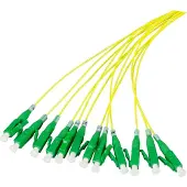 Dsit OS2 Glasfaser Pigtail gelb LC/APC - 12 Stück