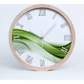 Tulup Holzuhr 25fi cm wanduhr - weiße Spitzen - zielonaala