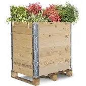 GALAMIO Paletten Hochbeet Gartenglück 1Stk