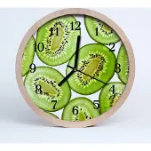 Tulup Holzuhr 30fi cm wanduhr - Kiwi Küche