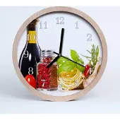 Tulup Holzuhr 30fi cm wanduhr - Pasta Küche