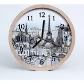 Tulup Holzuhr 30fi cm wanduhr - Stadt Denkmäler
