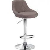 CLP Barhocker Lazio Stoff chrom taupe