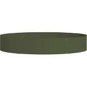 vidaXL Best Möbel Gartenblumentopf Olivgrün 120x120x20 cm Stahl - Beete A873640