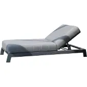 SonnenPartner Divine Lounge-Liege Sonnenliege mit Polsterung flanell Sunbrella