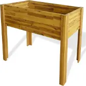 Prolenta Maison Exclusive - Erhöhter Garten-Hochbeet Akazie Massivholz