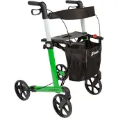 Mobilex Rollator Leopard mit Schleifbremse und Softrädern Grün