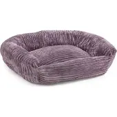 Wallace & Jones Hundebett Cordo · Breitcord-Obermaterial samtweich · Dunkelgrau · S