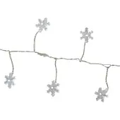 Best Season LED Cluster-Lichterkette Schneeflocke 72er Reflektoren Batterie Timer SA137