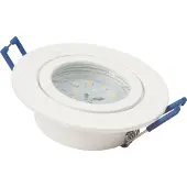 ETT LED-Einbauleuchte McShine "Flatty", Ø83mm, 5W, 400lm, warmweiß, IP44