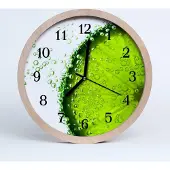 Tulup Holzuhr 30fi cm wanduhr - Limette