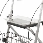 Drive Medical Rollator Tablett transparent, einfach zu reinigen, zur Montage auf Sitzbrett, 5kg Tragkraft