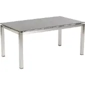 SonnenPartner Gartentisch Base 160x90 cm Edelstahl Tischsystem wählbare Platte
