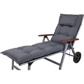 Kettler Auflage Rollliege Rom 50089-51 grau meliert 190x60x9 cm KETTtex
