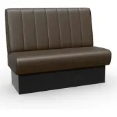 BIG Möbel Bistro Sitzbank Classic | 160 cm | Kunstleder in Braun | Vertikal | Dinerbank