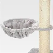 Markenlos Ersatz Liegemulde für Kratzbaum Plüsch grau Ø 30cm