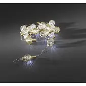 Konstsmide LED Deko Lichterkette 20er Batterie 3xAA kalt weiß 220cm innen 3169-803