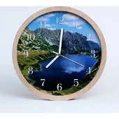 Tulup Holzuhr 20fi cm wanduhr - Mountain Lake Natur