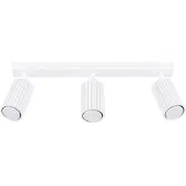 Licht-Erlebnisse Deckenspot Weiß 3 flammig verstellbar GU10 45 cm Aluminium Wohnzimmer Strahler