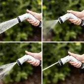 Markenlos Gartenwasserschlauch 15 m - Kompakt, Leichtgewicht, Einsatzbereit - Aquamarin