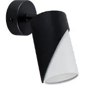 Licht-Erlebnisse Spot Lampe Wand Metall GU10 verstellbar Schwarz Weiß Wandlampe