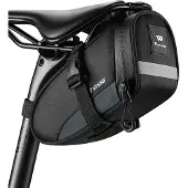 Lixada Fahrradtasche, reflektierende, aufhängbare Rücklicht-Fahrradtasche, Mountainbike-Satteltasche, Fahrradausrüstungstasche, grau