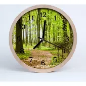 Tulup Holzuhr 20fi cm wanduhr - Wald Natur