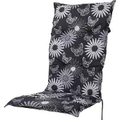 Sun Garden Auflage Hochlehner Naxos 30440-700 schwarz-grau-beige 119x49x6 cm