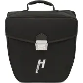 Haberland Einzeltasche 16l Pur schwarz - formstabile Fahrradtasche mit modern....