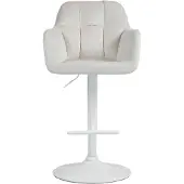 CLP Barhocker Natoma Samt weiß creme