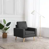 Prolenta Maison Exclusive - Sessel Dunkelgrau Stoff