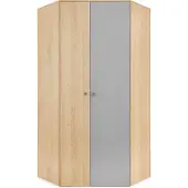 Masseno Drehtürenschrank BRERA 90/190/90cm 2-türig Eichefarben