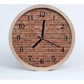 Tulup Holzuhr 30fi cm wanduhr - Mauer Architektur