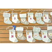 Boltze Adventskalender zum Befüllen,250cm lang, Farbmix;