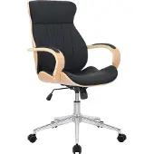 Mendler Bürostuhl HLO-CP62 Kunstleder natura/schwarz