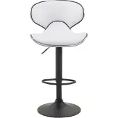 CLP 2er Set Barhocker Las Vegas V2 Kunstleder schwarz weiß