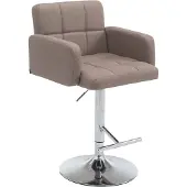 CLP Barhocker Los Angeles Stoff C taupe