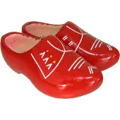 Nijhuis Original holländische Holzschuhe: Der feine Rote (Gr. 22-23)