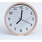 Tulup Holzuhr 30fi cm wanduhr - Kunst abstrakte Linien