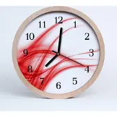 Tulup Holzuhr 20fi cm wanduhr - abstrakte Kunst