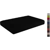 Sunnypillow Palettenkissen mit abnehmbarem Bezug Sitzkissen 120x60x15cm Schwarz
