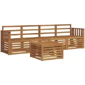 Syfax Sofagarnituren 5 pcs Natur Massivholz Akazie