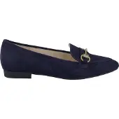 Gabor Slipper & Mokassin 1.302.16, Rauleder, Blau, Damen