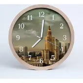 Tulup Holzuhr 30fi cm wanduhr - Warschau Stadt