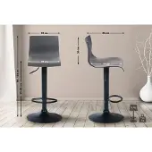 CLP Barhocker Hoover B grau